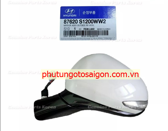 87620S1200 Gương chiếu hậu ngoài phải Hyundai Santafe 2019